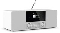 TechniSat DIGITRADIO 4 C - Stereo Digitaal Radio (DAB+, FM, kleurendisplay, Bluetooth-audio streaming, hoofdtelefoonaansluiting, AUX-in, radiowekker, OLED-display, 20 Watt RMS, Elac-luidsprekers) wit
