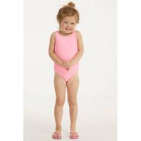 BEACHWAVE baby girls badpak met textuur neonroze