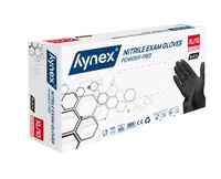 Handschoen Hynex XL nitril 100stuks zwart - thumbnail