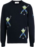 Pringle of Scotland pull Geometric George Golf en maille fine - Bleu - thumbnail