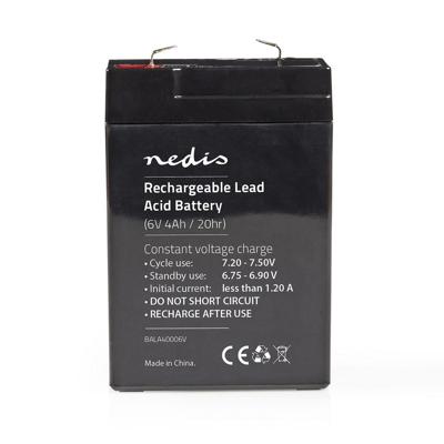 Nedis BALA40006V Oplaadbare Loodzuuraccu 6v 4000 Mah 70 X 47 X 101 Mm Nedis BALA40006V Oplaadbare Loodzuuraccu 6v 4000 Mah 70 X 47 X 101 Mm