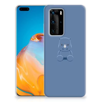 Huawei P40 Pro Telefoonhoesje met Naam Baby Rhino Huawei P40 Pro Telefoonhoesje met Naam Baby Rhino