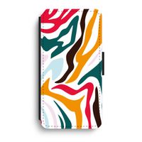 Colored Zebra: iPhone XR Flip Hoesje - thumbnail