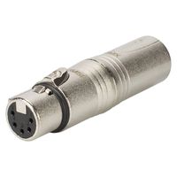 Neutrik NA3M5F XLR 3p male naar XLR 5p female adapter - thumbnail