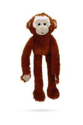 Beeztees aap koda - hondenspeelgoed - pluche - bruin - 41 cm