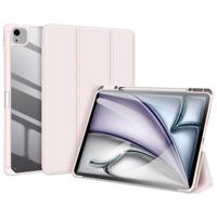 iPad Air 13 (2024) Dux Ducis Toby Tri-Fold Smart Folio Hoesje - Lichtroze - thumbnail