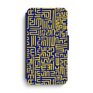 Majorelle Blue Print: iPhone XS Max Flip Hoesje