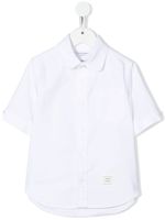 Thom Browne Kids chemise à manches courtes - Blanc