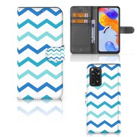 Xiaomi Redmi Note 11 Pro 5G/4G Telefoon Hoesje Zigzag Blauw - thumbnail