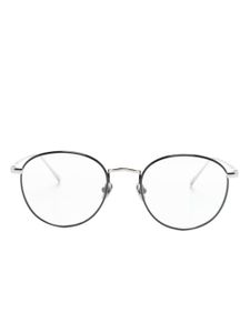 Linda Farrow lunettes de vue Harrison à monture ronde - Argent