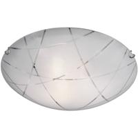 Led Plafondlamp - Plafondverlichting - Trion Sandra - E27 Fitting - 3-lichts - Rond - Mat Wit - Glas
