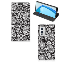 OnePlus 9 Smart Cover Black Flowers - thumbnail