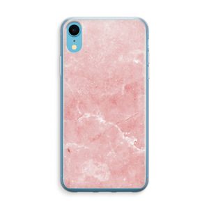 Roze marmer: iPhone XR Transparant Hoesje