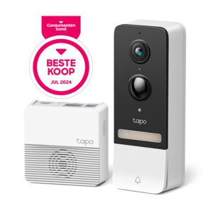 Tapo D230S1 Smart Battery Video Doorbell Slimme deurbel Zwart