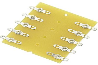 TRU Components 530282 soldeerstrip dubbele rijen aantal polen totaal 10 epoxyd (L x B x H) 43 x 38 x 1.6mm 1st