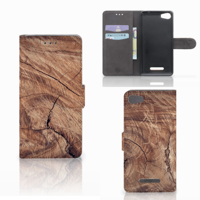 Wiko Lenny 2 Book Style Case Tree Trunk