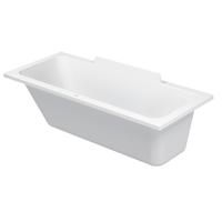 Duravit DuraStyle kunststof bad acryl rechthoekig met rugsteun links 170x70x46cm zonder poten voor inbouw of ommanteling wit 700294000000000