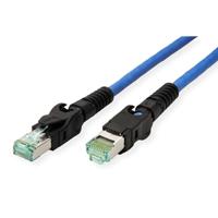 EasyLan VarioBoot patchkabel Cat.6A, S/FTP, blauw, 1 m