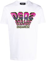 DSQUARED2 t-shirt en coton à logo imprimé - Blanc