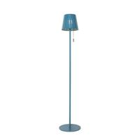 QAZQA Buiten vloerlamp blauw incl. LED 3-staps dimbaar op solar -