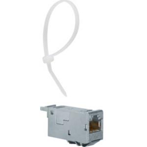 Hager VU603NWH RJ45-inbouwmodule E-Dat CAT 6A