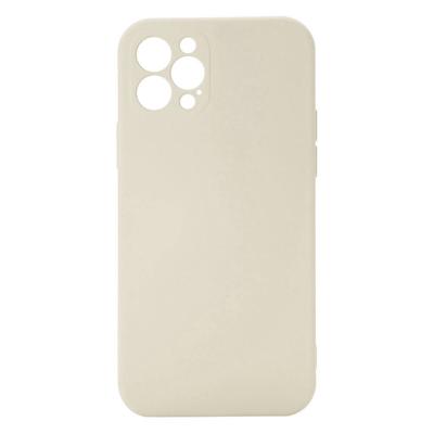 Shop4 - iPhone 12 Pro Max Hoesje - Back Case Mat Zand Geel