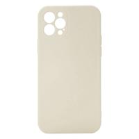 Shop4 - iPhone 12 Pro Max Hoesje - Back Case Mat Zand Geel