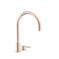 TRES 26110501OP STUDY EXCLUSIVE Grifo Monomando De Repisa Para Lavabo Oro Rosa 24K