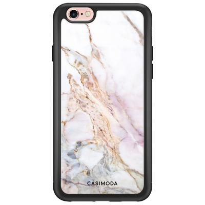 iPhone 6/6s glazen hardcase - Parelmoer marmer