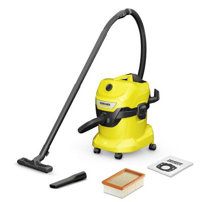 Karcher WD 4 V-20/5/22 Alleszuiger Geel Karcher WD 4 V-20/5/22 Alleszuiger Geel