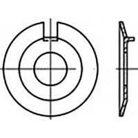 Onderlegringen met buitenneus 8.4 mm 22 mm RVS V2A A2 50 stuk(s) TOOLCRAFT TO-6854619 - thumbnail