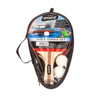 SportX Tafeltennis set incl. 2 Ballen in Tas