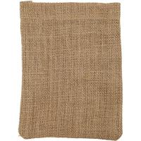 Jute zak, afm 15x20 cm, 275 g/m2, bruin, 4stuks