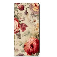 Smart Cover voor OPPO A78 | A58 5G Bloemen - thumbnail