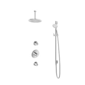 Hotbath Get together IBS2R Regendoucheset inbouw - 15cm plafondarm - 25cm ronde hoofddouche - 3 standen handdouche glijstang - chroom IBS2RCR1247