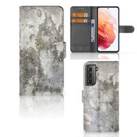 Samsung Galaxy S21 Bookcase Beton Print - thumbnail