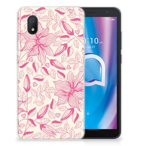 Alcatel 1B (2020) TPU Case Pink Flowers