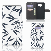 Samsung Galaxy S7 Edge Hoesje Leaves Blue