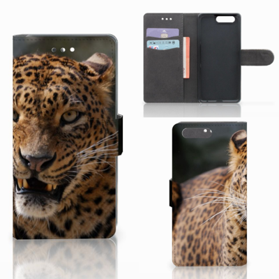Huawei P10 Telefoonhoesje met Pasjes Luipaard Huawei P10 Telefoonhoesje met Pasjes Luipaard