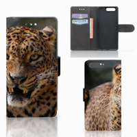 Huawei P10 Telefoonhoesje met Pasjes Luipaard