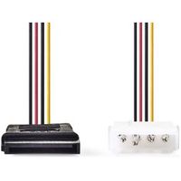 Interne Voedingskabel | Molex Male | SATA 15-Pins Female | Verguld | 0.15 m | Rond | PVC | Multicolo - thumbnail