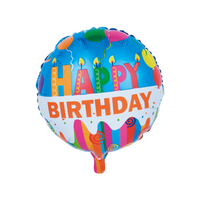 Folieballon Happy Birthday Taart (46cm) - thumbnail