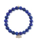 Sydney Evan bracelet en or 14ct serti de lapis-lazuli