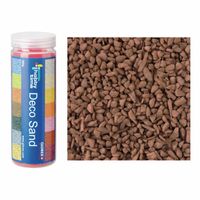 3x busjes grof decoratie zand/kiezels bruin 500 gram - thumbnail