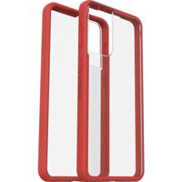 Otterbox React Backcover Samsung Galaxy S21+ 5G Rood, Transparant Inductieve lading - thumbnail