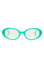 Dolce & Gabbana Eyewear lunettes de soleil Re-Edition à monture ovale - Vert