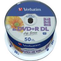 Verbatim 97693 DVD+R DL disc 8.5 GB 50 stuk(s) Spindel Bedrukbaar - thumbnail