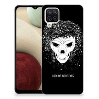 Silicone Back Case Samsung Galaxy A12 Skull Hair