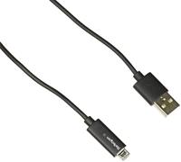 StarTech.com Micro USB-kabel van 1 m met LED-laadindicator - st/st - USB naar Micro USB-kabel