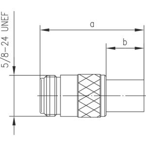 Telegärtner J01021A0063 J01021A0063 N-connector Koppeling, recht 50 Ω 1 stuk(s)